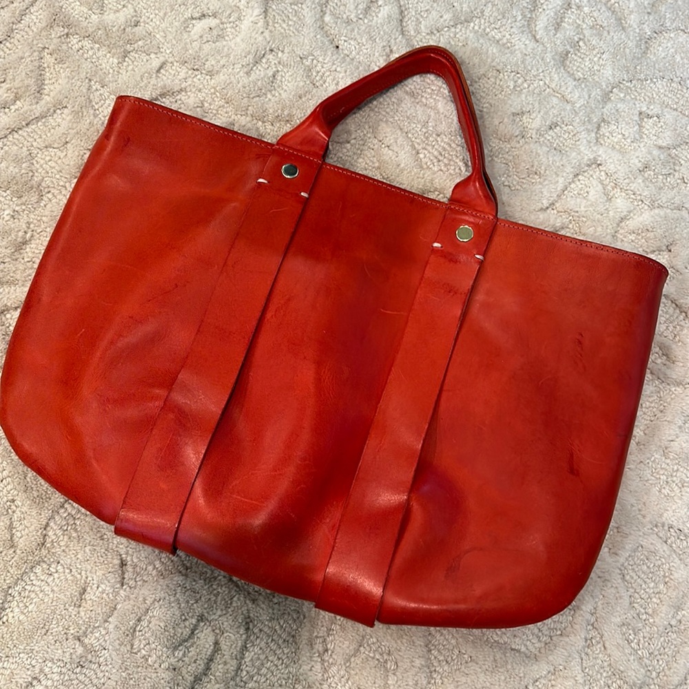Clare V Red La Tropezienne 5” strap SOLD OUT